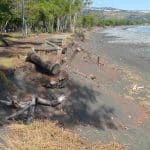 Érosion du littoral à St-Paul de La Réunion après un cyclone ©Emmanuel Garnier